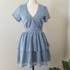 Lucy in the Sky polka dot mini dress S